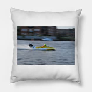 Powerboat Racing at Oulton Broad - OSY400 - Jason Mantripp Pillow