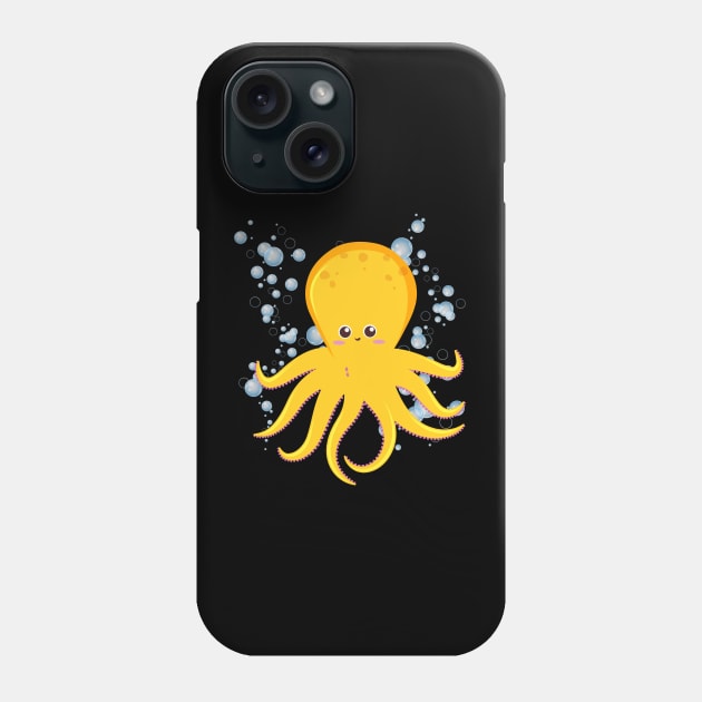 I really Like octopus Cute animals Funny octopus cute baby outfit Cute Little octopi Phone Case by BoogieCreates