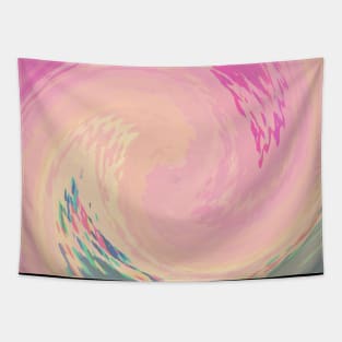 Swirl Of Soft Colors Lines Tapestry