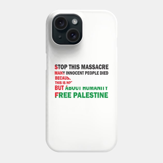 Free Palestine!! Phone Case by anwara