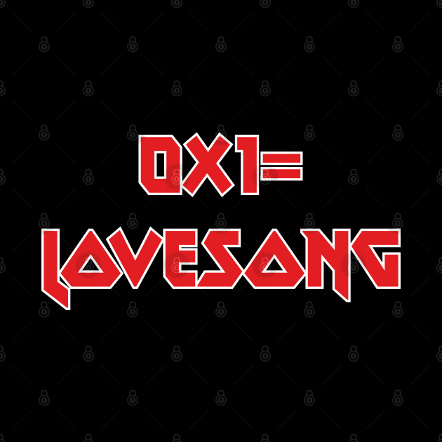 TXT 0x1 lovesong text rock by Oricca