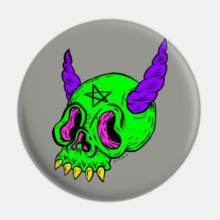 Devil skull Pin