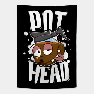 Coffee Pot Head Coffee Addict Funny Tapestry