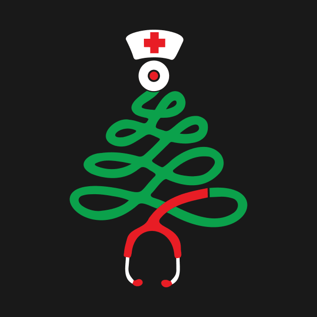 Medical Stethoscope Christmas Tree by Space Club