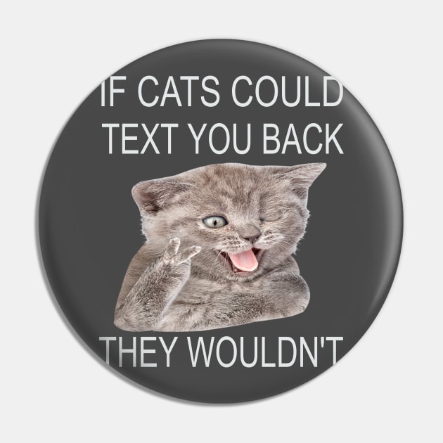 If Cats Could Text You Back - They Wouldn't Pin by houssem