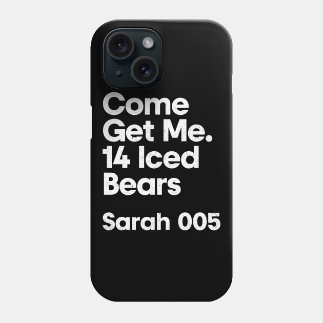 Sarah 005 - Come Get Me - Minimalist Fan Design Phone Case by saudade