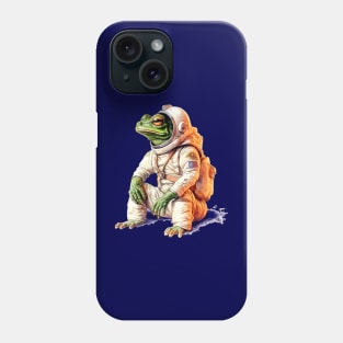 An Astronaut Frog Phone Case