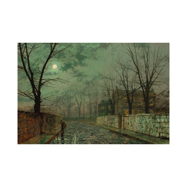 Under the Silvery Moonbeams by John Atkinson Grimshaw by Classic Art Stall