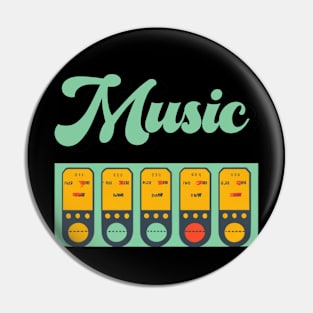 Music vintage rétro style Pin