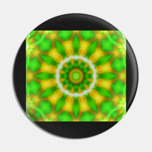 Astral Green &amp; Gold Pin