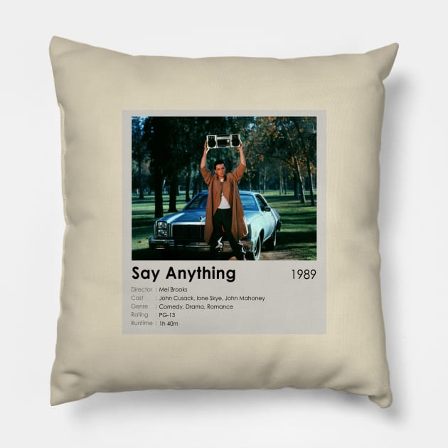 Say Anything Movie Best Scene Pillow by OlkiaArt