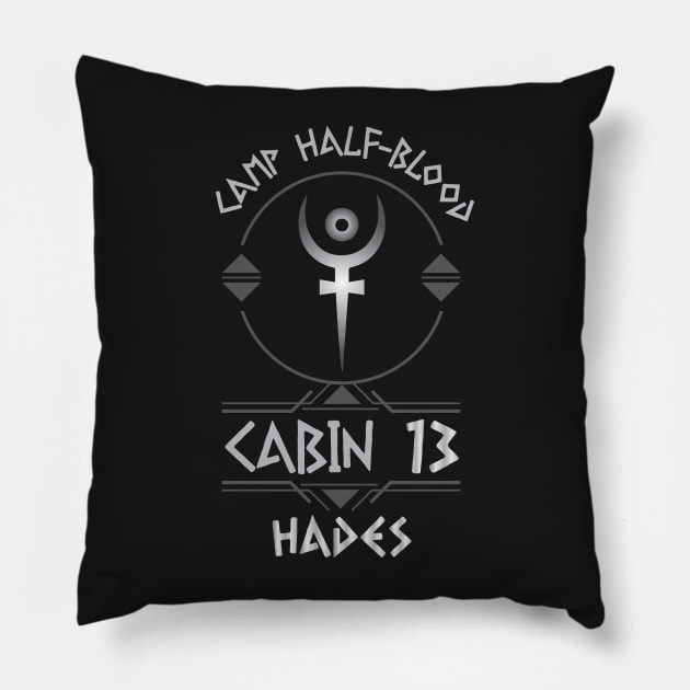 Cabin #13 in Camp Half Blood, Child of Hades – Percy Jackson inspired design Pillow by NxtArt