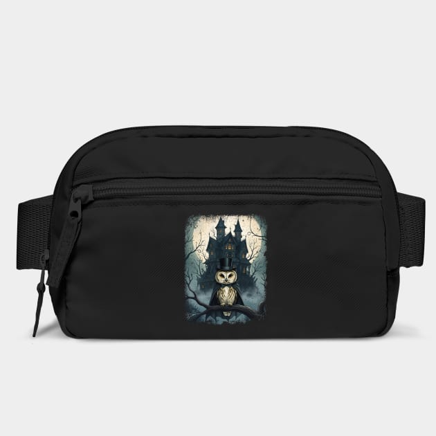 Twas a Dark and Scary Night, fun spooky Halloween owl design by Luxinda