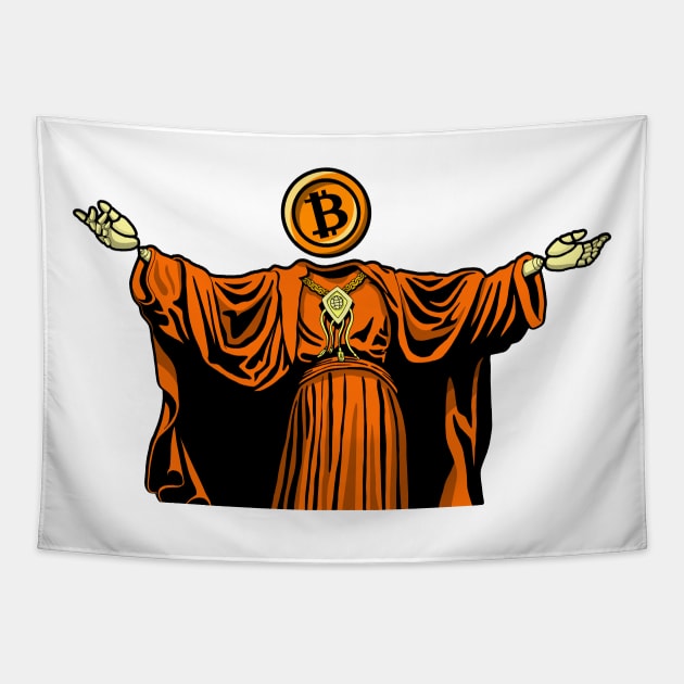 Bitcoin Messiah of the Social Solidarity Tapestry by Akman