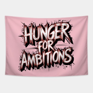 Ambitions Chaser Motivational Text Tapestry