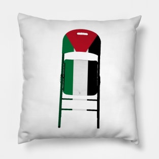 Palestine Folding Chair To Brutal Israel Occupation - Front Pillow