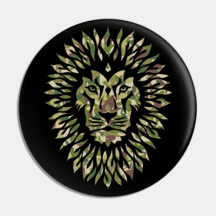 Lion Army Pin