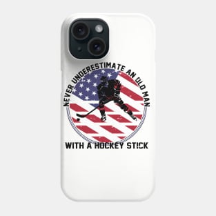 Old man Hockey Phone Case