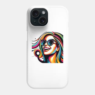 Volto Donna Trendy 4 | Trendy Woman Face 4 | Color Phone Case