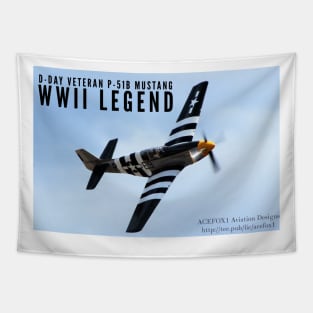 2-Sided P-51 Mustang WWII Legend Tapestry