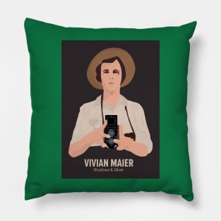 Vivian Maier - Shadows and Silver: Capturing Life's Essence Pillow