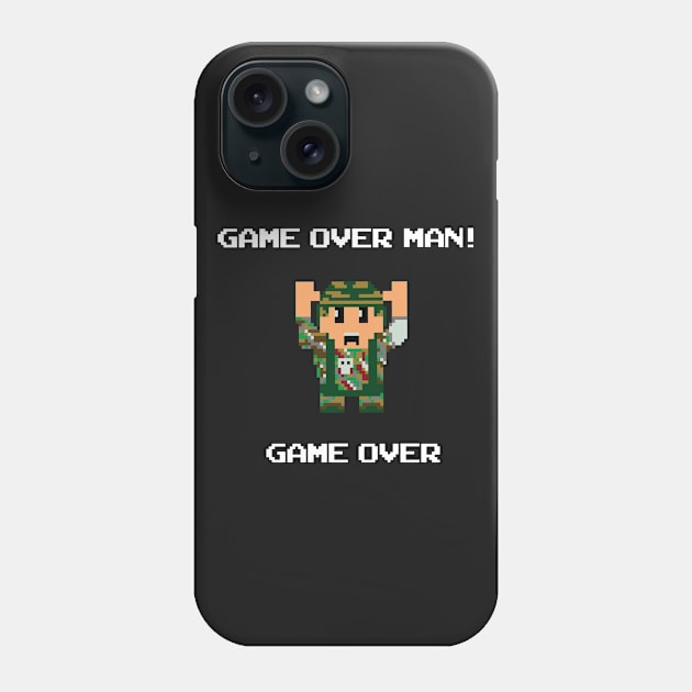 Game Over Man! Phone Case by Littlebluestudios