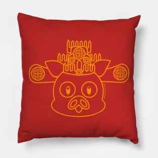 Happy Chinese New Year! Fortune Pig Portrait Pillow