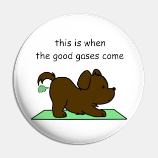 yoga dog Pin