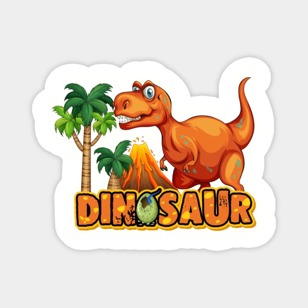 Dinosaur Land Magnet by Kenny Studio