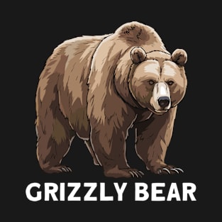 Grizzly Bear Illustration - Grizzly Bear T-Shirt