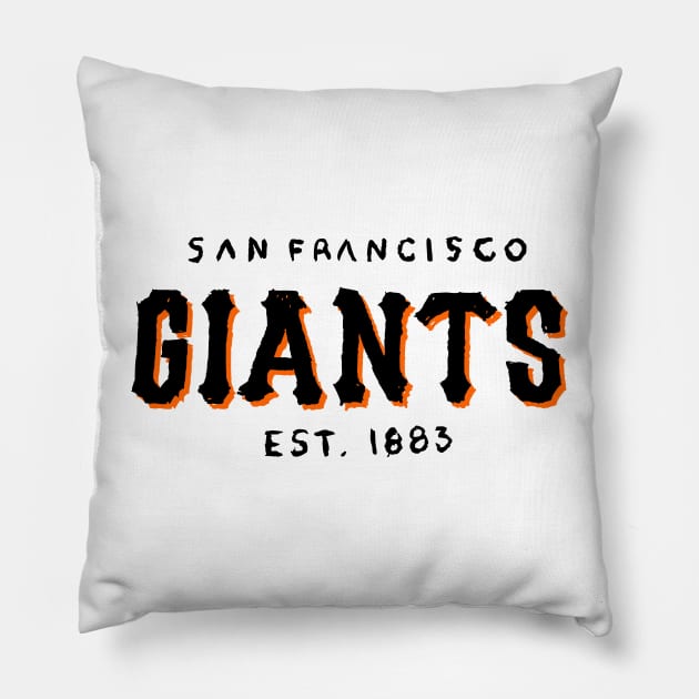 San Francisco Giaaaants 05 Pillow by Very Simple Graph