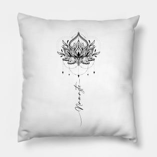 Namaste lotus flower yoga Pillow