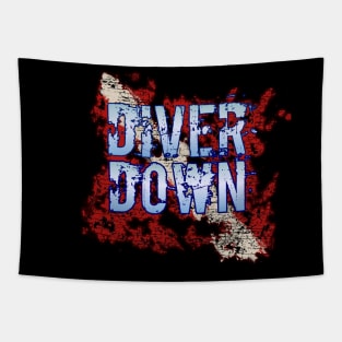 Scuba diving t-shirt designs Tapestry