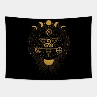 Triskele - Earth, Sea & Sky | Pagan Symbol Tapestry