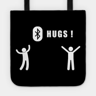 Social distancing - funny air hugs Tote