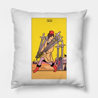 7 of Swords Pillow