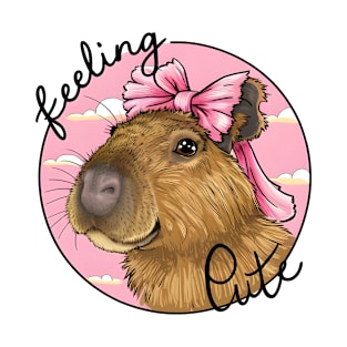 Coquette Capybara T-Shirt