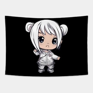 Sweet Innocent Chibi Kawaii Girl Tapestry