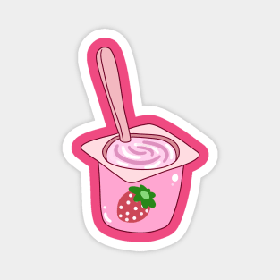 Strawberry Yogurt Magnet