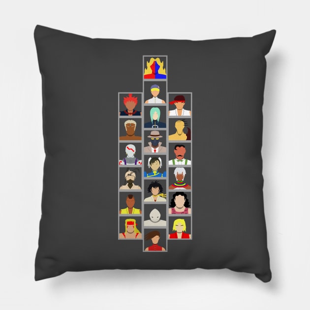 Select Your Character-3rd Strike w/ Gill Pillow by MagicFlounder