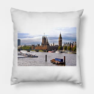 Big Ben Houses of Parliament Westminster Bridge London Pillow