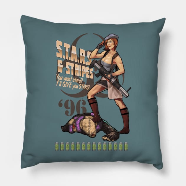 Valentine Bombshell Pillow by Ninjaink