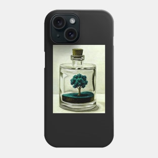 Unique tree of life in a decanter teal Phone Case