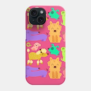 Colorful doggos Phone Case