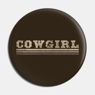 Cowgirl Vintage Western Pin