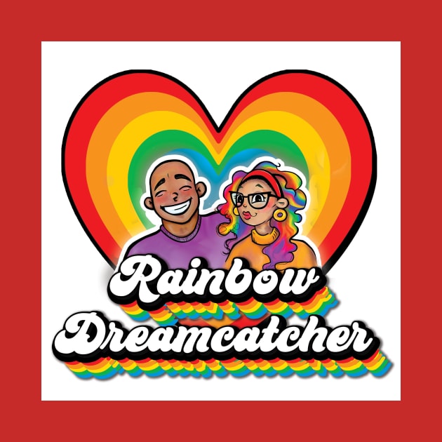 Rainbow Dreamcatcher Heart Logo by Big Sexy Digital Nomad