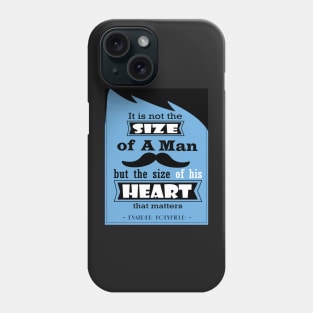 The size of his heart that matters  Evander Holyfield Quotes Phone Case