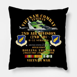 2nd Air Division - Operation Rolling Thunder w VN SVC Pillow