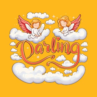 Sweetheart Arc - 'Darling' Amid Heavenly Clouds and Love Tee T-Shirt