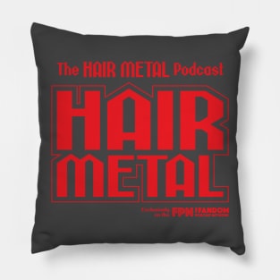 Hair Metal Red Pillow